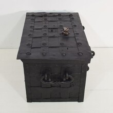 Handforged iron strongbox from Nuremburg or Augsburg, Germany 17th century