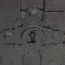 Handforged iron strongbox from Nuremburg or Augsburg, Germany 17th century