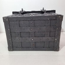 Hand forged iron strongbox from Nuremburg or Augsburg, germany 17th century