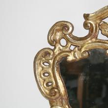Baroque giltwood mirror, Italy 18th century.