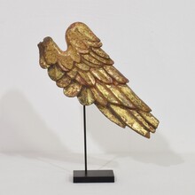 Carved wooden wing of a baroque angel, Italy circa 1750