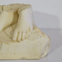 Marble base of a statue, Italy circa 1750-1800