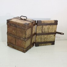 Oak silver chest / strongbox, France circa 1750-1800