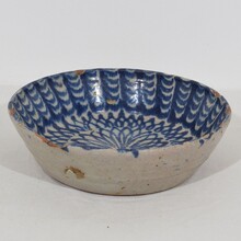 Glazed terracotta bowl, Spain circa 1750- 1800