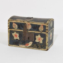 Folk art wedding box from Normandy, France circa 1800-1850