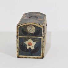 Folk art wedding box from Normandy, France circa 1800-1850