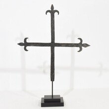 Hand forged iron village cross, France circa 1650-1750