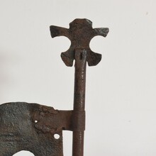 Hand forged iron weathervane, France circa 1600-1700