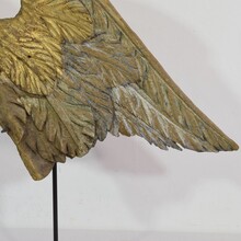 Carved oak wing of an angel, France circa 1650-1750
