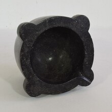 Black marble mortar, France circa 1750-1850
