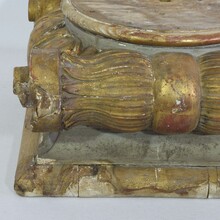 Carved giltwood capital, France circa 1750-1800