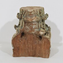 Carved wooden capital, France circa 1750