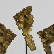 Hand carved oak ornaments, France circa 1750-1850