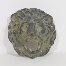 Bronze lion fountain head, France circa 1850-1900