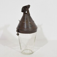 Rare metal lantern, France circa 1800-1850