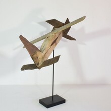 Folk art wooden aeroplane, France circa 1920-1940