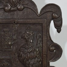 Folk art forged iron coat of arms, Italy circa 1550-1650