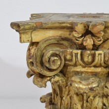 Carved wooden capital, Italy circa 1750