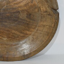Large wooden bowl/platter, France 18th century.