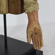 Large hand carved wooden fragment of a marionette, France circa 1850