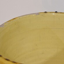 Large yellow glazed ceramic kitchen jar/pot, France circa 1850-1900