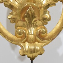 Large carved giltwood ornament, Italy circa 1850