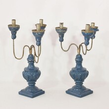 Pair Neoclassical candleholders, Italy circa 1760-1800