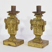 Pair Small Neoclassical candle-holders, Italy circa 1760-1780
