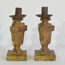 Pair Small Neoclassical candle-holders, Italy circa 1760-1780
