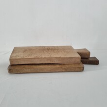 Pair of 2 rare wooden chopping/ cutting boards, France circa 1850-1900