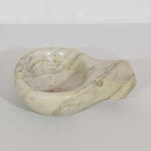 Small baroque marble holy water font or stoup, Italy circa 1750