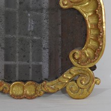 Small giltwood baroque mirror, Italy circa 1750