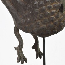 Hand forged iron bird fragment, Spain circa 1850