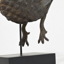 Hand forged iron bird fragment, Spain circa 1850