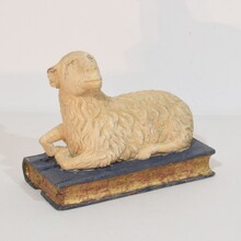 Baroque religious lamb of god, France circa 1650-1750