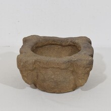 Sandstone mortar and pestle, France circa 1650-1750