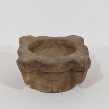 Sandstone mortar and pestle, France circa 1650-1750