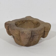 Sandstone mortar and pestle, France circa 1650-1750
