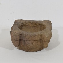 Sandstone mortar and pestle, France circa 1650-1750