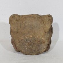 Sandstone mortar and pestle, France circa 1650-1750