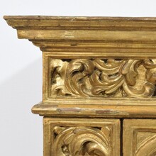 Carved giltwood baroque tabernacle with sunburst, Italy circa 1750