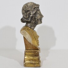 Handcarved wooden reliquary bust, Italy circa 1650-1750