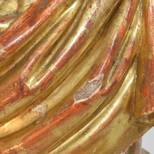 Hand carved wooden reliquary bust of a saint, Italy circa 1650-1750