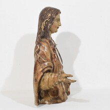 Wooden reliquary bust of a Madonna, Italy circa 1650-1750