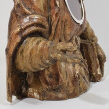 Wooden reliquary bust of a Madonna, Italy circa 1650-1750