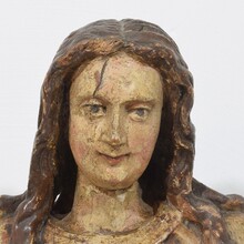 Wooden reliquary bust of a Madonna, Italy circa 1650-1750