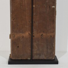 Carved oak altar niche with angel head, France circa 1650-1700