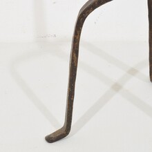 Hand forged iron candleholder, France 17th century