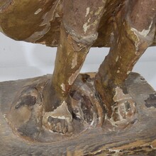 Baroque angel figure with candleholder, Italy circa 1650-1700