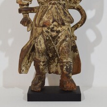 Baroque angel figure with candleholder, Italy circa 1650-1700